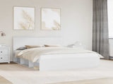Bed Frame with Headboard White 160 x 200 cm Solid Pine Wood 3410983