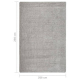 Shaggy Rug Light Grey 200x290 cm Anti Slip 340386
