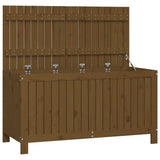 Garden Storage Box Honey Brown 121x55x64 cm Solid Wood Pine 823846