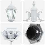 Garden Light White 68 x 20 x 235 cm Aluminium and Glass 42000337