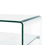 Coffee Table Clear 50x45x33 cm Tempered Glass 284744