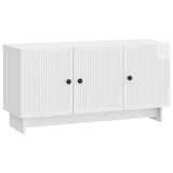 TV Cabinet High Gloss White 99 x 34.5 x 50 cm Engineered Wood 894029