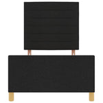 ZNTS Black Fabric Bed Frame 80x200 cm 3344608