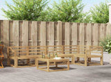 Outdoor Sofa Set 6 pcs White Solid Acacia Wood 3387678