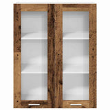 Hanging Cabinet Old Wood 80 x 31 x 100 cm Engineered Wood 884400