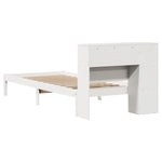 Bookcase Bed without Mattress White 100x200 cm Solid Wood Pine 3321566
