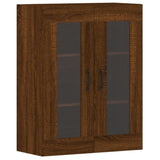 Wall Mounted Cabinets 2 pcs Brown Oak Engineered Wood 3197912