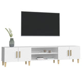 TV Cabinet White 180x31.5x40 cm Engineered Wood 816256