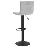 Bar Stools 2 pcs Light Grey Velvet 333731