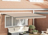 Retractable Awning Beige 350 x 200 cm Fabric 3329718