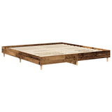 Bed Frame Old Wood Engineered Wood Double Durable Bed Frame 3329028