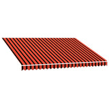 Awning Top Sunshade Canvas Orange and Brown 3.5x2.5 m 145723