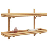 Wall Shelf with Shelf Brown 100 x 26 x 60 cm Bamboo 4107162