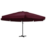 Garden Parasol with Aluminium Pole 600 cm Bordeaux Red 47374