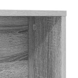 Desk with Shelf Grey Sonoma 91 x 50 x 149 cm Engineered Wood 869263