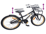 Kids Bike 18 Inches for 5-7 Years Old Orange Black 42009417