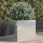 ZNTS Planter Silver 42x40x39 cm Stainless Steel 841555