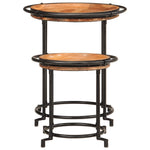 ZNTS 2 Piece Side Table Set Solid Wood Acacia 4013514