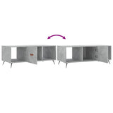 Coffee Table Concrete Grey 102x50x40 cm Engineered Wood 829272