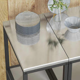 Kitchen Storage HATTEM Silver 30 x 50 x 92 cm Steel 874979