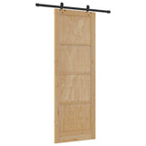 Sliding Door ORKDAL Brown 83 x 232 cm Solid Pine Wood 3333620