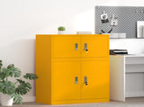 Storage Cabinet Mustard Yellow 80 x 40 x 40 cm Steel 891673