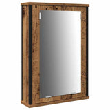 Bathroom Furniture Set with Door 4 pcs Old Wood Engineered Wood 3332589