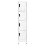 Locker Cabinet White 38x45x180 cm Steel 339784
