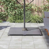 Parasol Base Dark grey wood look 100 x 100 x 4 cm Steel 3407829