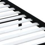 3100583 Bed Frame without Mattress Black Solid Wood 100x200 cm