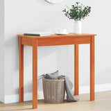 Console Table Wax Brown 80x40x75 cm Solid Wood Pine 847173
