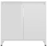 ZNTS Bathroom Cabinet High Gloss White 60x33x61 cm Engineered Wood 802648