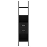 Book Cabinet Black 40x35x180 cm Engineered Wood 803417