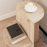Coffee Table Natural 50 x 40 x 50 cm Solid pine wood 873526
