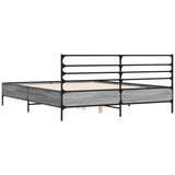 Bed Frame without Mattress Grey Sonoma 160x200 cm 3280055