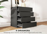 Chest of Drawers, 4-Drawer Storage Cabinets, Modern Dresser, Storage Drawer Unit for Bedroom T3398P328100