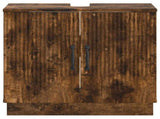 Bathroom Sink Cabinet HOORN Smoked Oak 59.5 x 31.5x 56 cm 897230