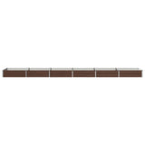 Raised Garden Bed Black 480 x 80 x 24 cm cold-rolled steel 8006517