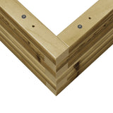 Garden Planter 50x50x23 cm Impregnated Wood Pine 847187