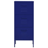 ZNTS Storage Cabinet Navy Blue 42.5x35x101.5 cm Steel 336181