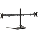 Dual Monitor Stand Black Steel VESA 75/100 mm 358008
