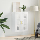 Wall Mounted Cabinet White 69.5x34x90 cm 828468