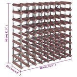 Wine Rack for 72 Bottles Brown Solid Wood Pine 340894