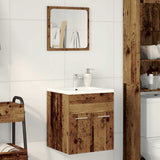 2 Piece Bathroom Furniture Set Old Wood Engineered Wood 862036