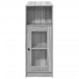 Bar Table with Racks Grey Sonoma 101x40x103.5 cm Engineered Wood 854369