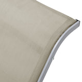 Sun Lounger Cream for loungers, Black and Silver for table 310536