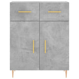 Highboard Concrete Grey 69.5x34x180 cm Engineered Wood 3200509