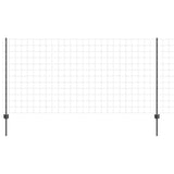 Welded Wire Fence 10 x 1.2 m PVC-Coated Steel Grey Mesh 3336090