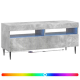 LED TV Cabinet Concrete Grey Engineered Wood 896988