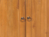 Cabinet with Yin Yang Shelf 70x30x130 cm Solid Teak Wood 320774